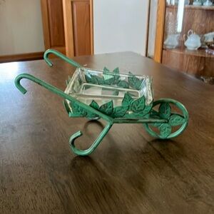 Partylite Garden Cart Pillar Ball Candle Holder